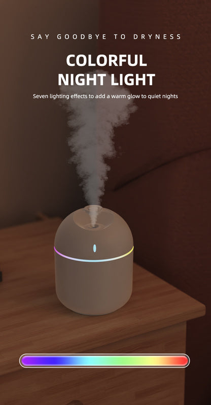 270ML Cool Mist Aroma Humidifier with LED Night Light