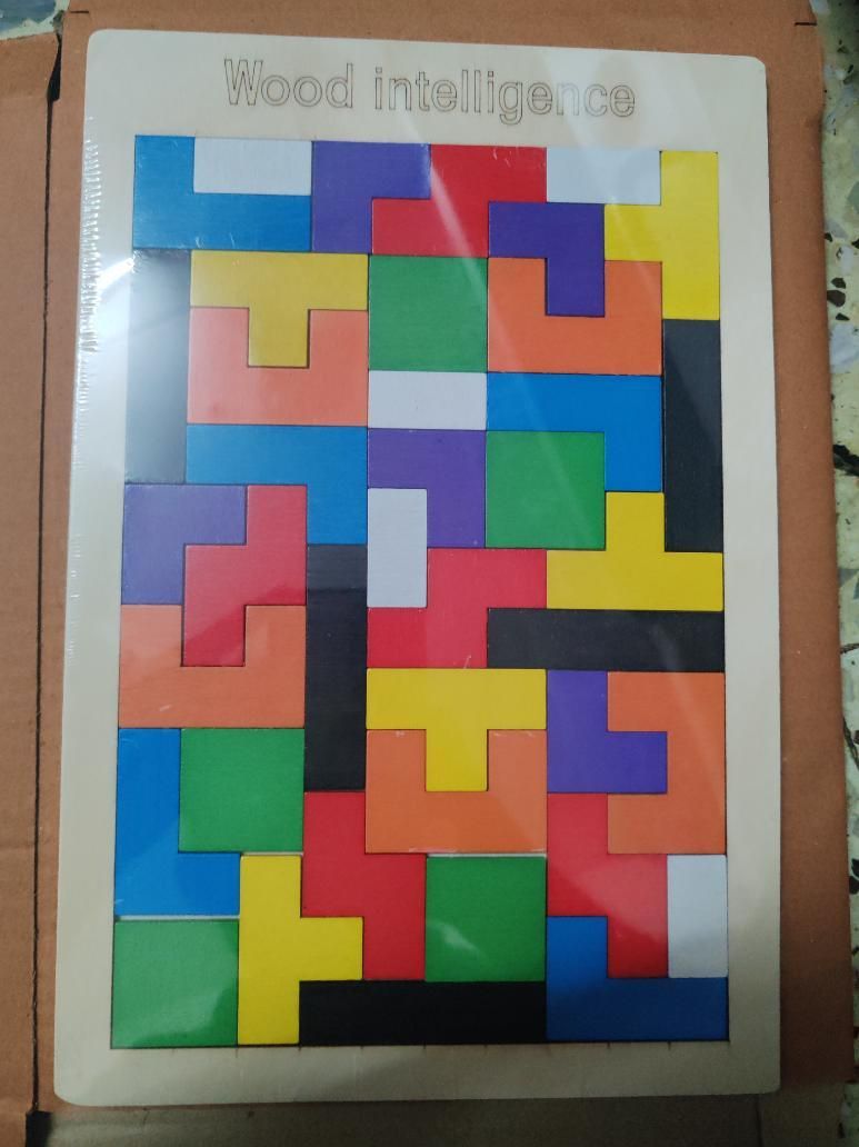 Wooden Intelligence Tetris Jigsaw Puzzle Set