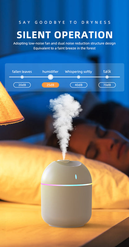 270ML Cool Mist Aroma Humidifier with LED Night Light