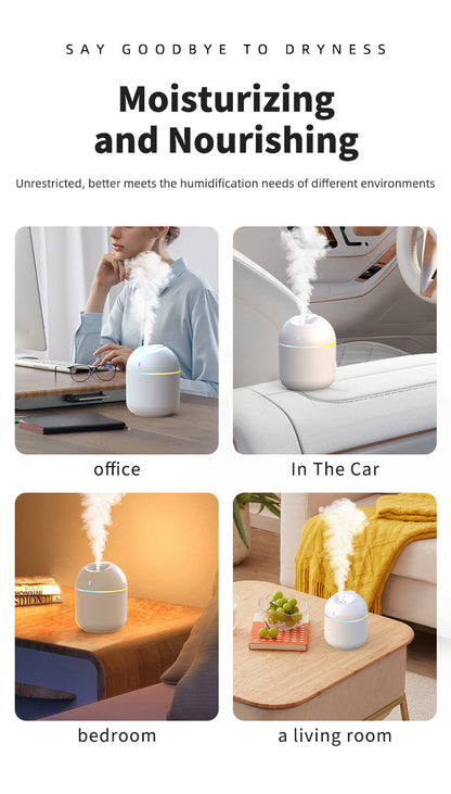 270ML Cool Mist Aroma Humidifier with LED Night Light